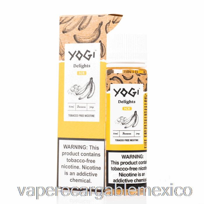 Vape Recargable Banana Ice - Delicias Yogi - 60ml 0mg